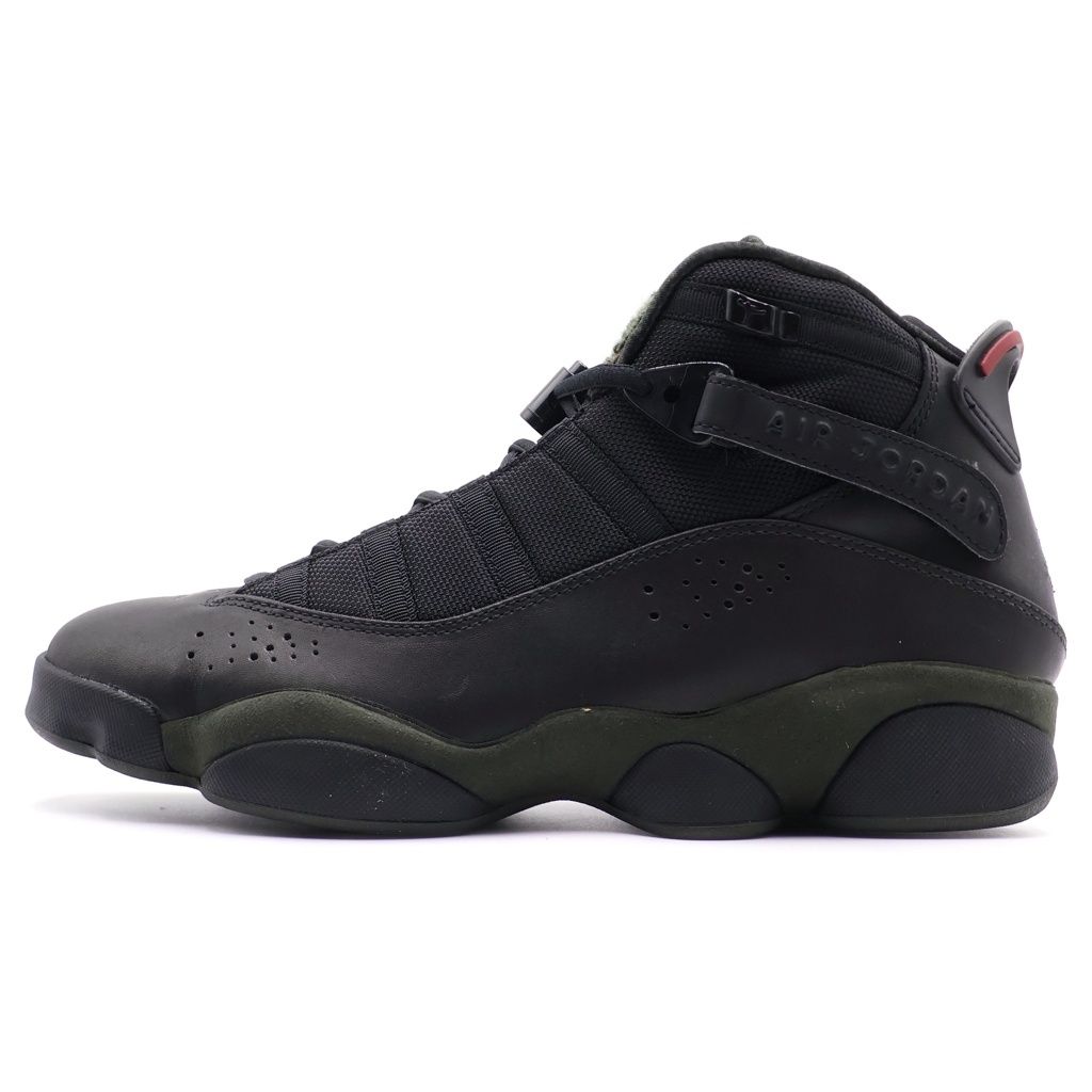 NIKE (ナイキ) 【観賞用2008年製】AIR JODAN 6 RINGS LS エアジョーダン6 リングス ハイカットスニーカー ブラック/カーキ US9/27cm 332157-011