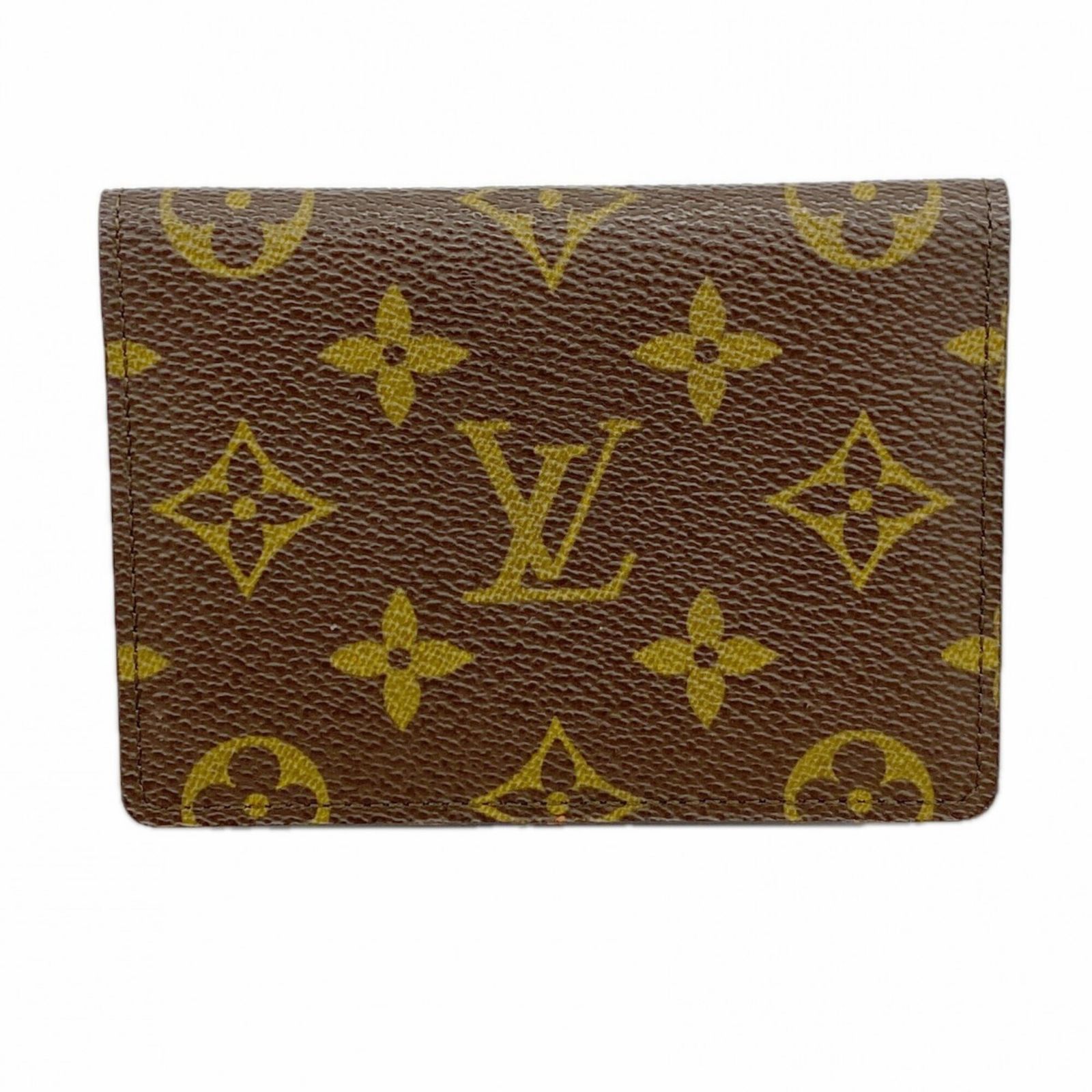 ルイ・ヴィトン(Louis Vuitton) ルイ・ヴィトン 名刺入れ・カードケース モノグラム ポルト2カルトヴェルティカル M60533 ブラウンメンズ レディース