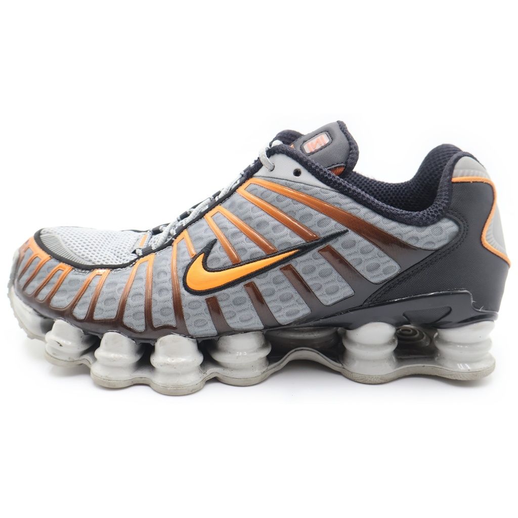 NIKE (ナイキ) SHOX TL BRIGHT MANDARIN ショックスTL ブライトマンダリン ローカットスニーカー グレー/オレンジ/ブラック US9.5/27.5cm AV3595-011