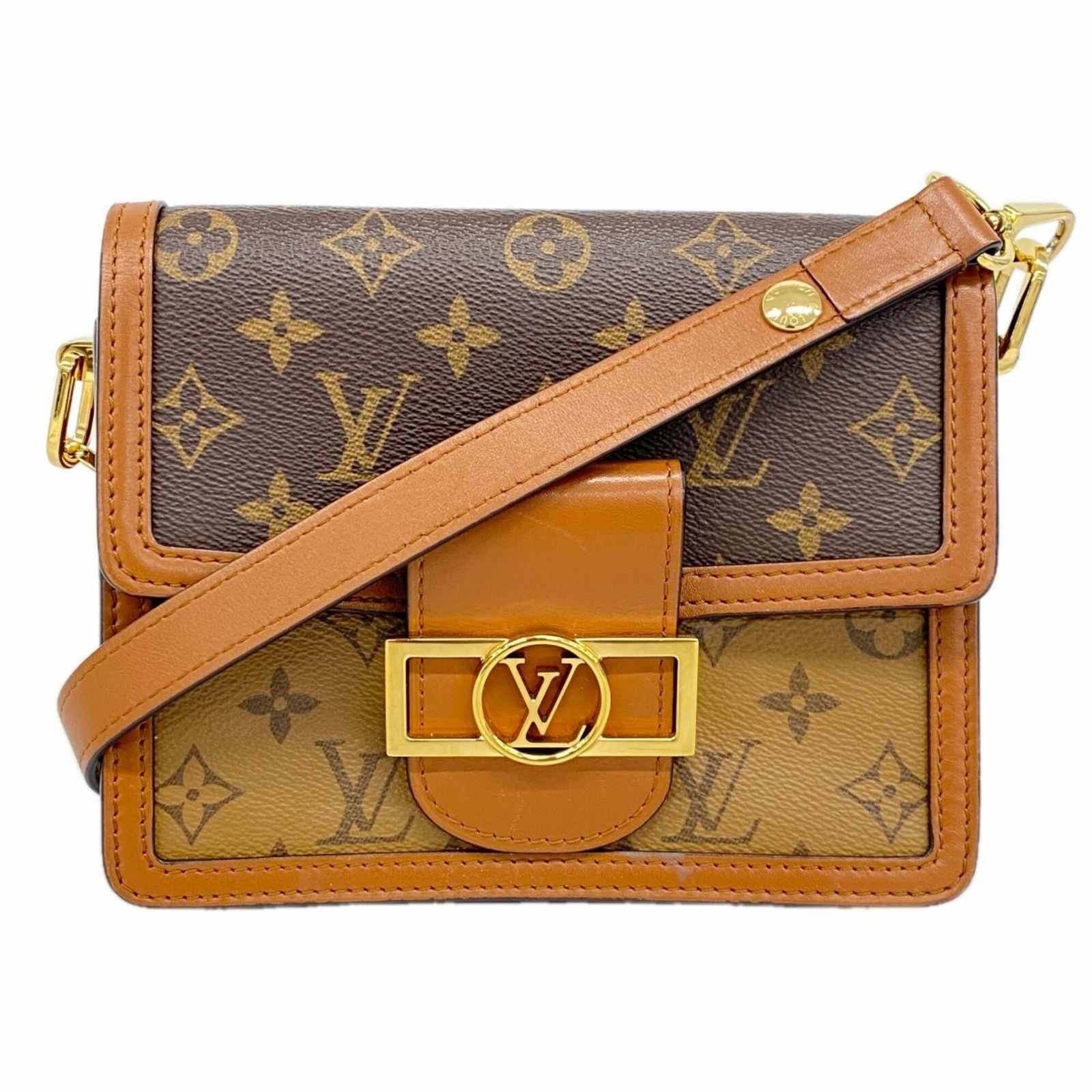 ルイ・ヴィトン(Louis Vuitton) ルイ・ヴィトン ショルダーバッグ モノグラム・リバース ドーフィーヌMINI M45959 ブラウンレディース
