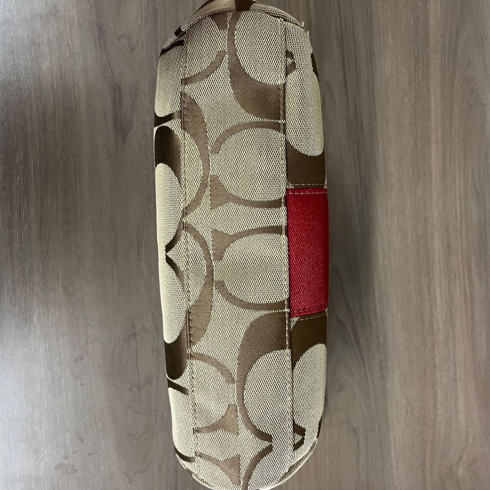 o) COACH コーチ ジグネチャー ストライプ デミ クロス ボディ バッグ
