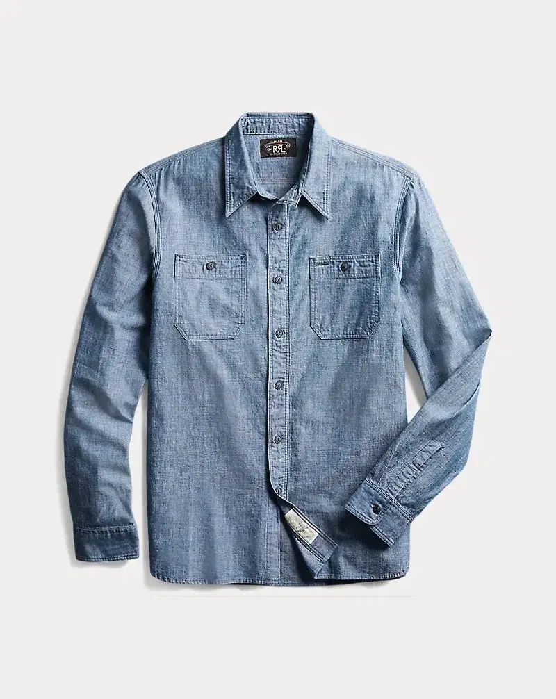 XL RRL(ダブルアールエル) Indigo シャンブレー ウォーク シャツ