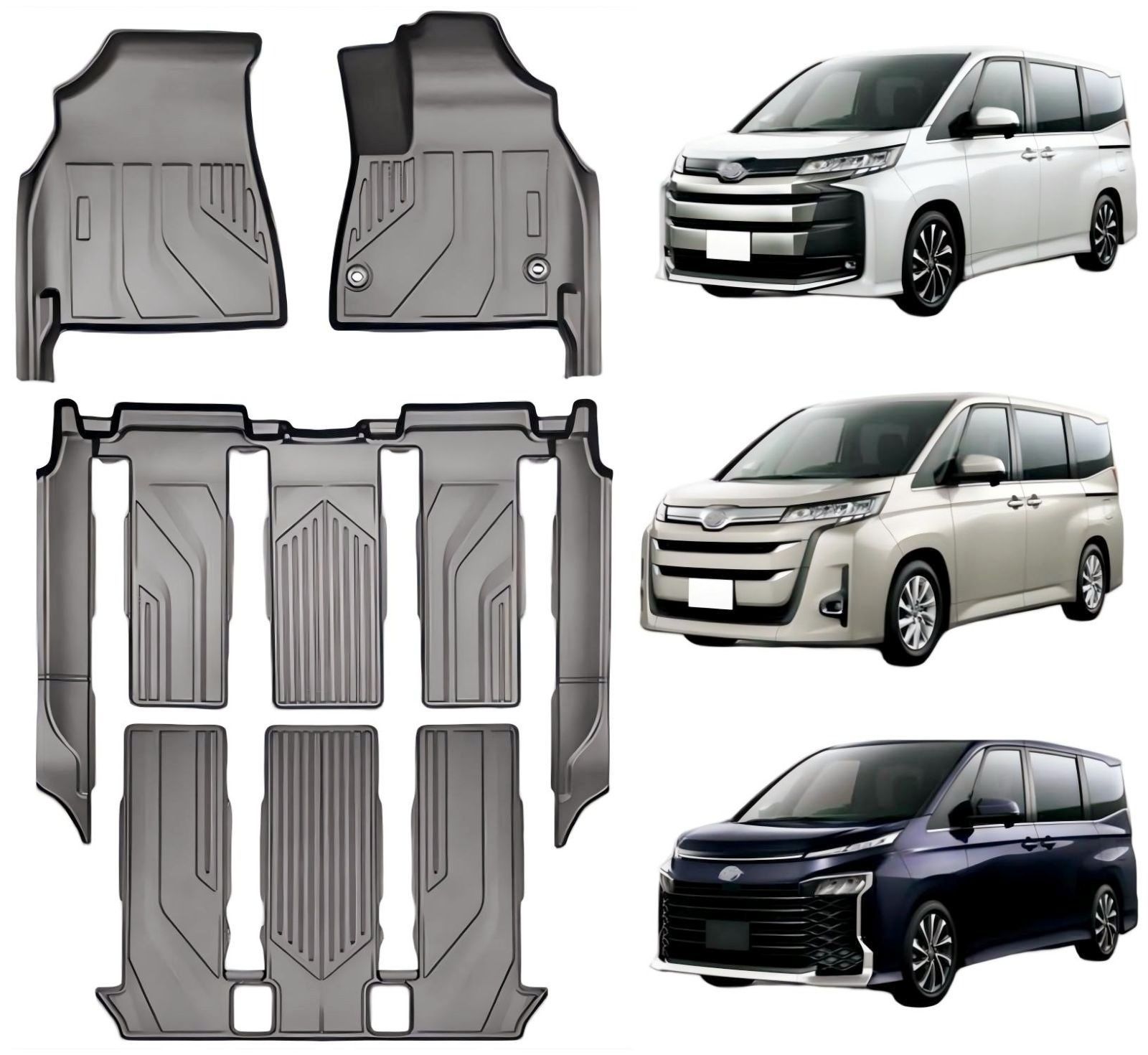 【送料無料】車用フロアマット4枚セット 3Dマット 2022年1月-現行 トヨタ ヴォクシー ノア 90系専用 7人乗り ハイブリッド車のみ 防水 TPE素材 滑り止め (VOXY NOAH 90系) 7,321円