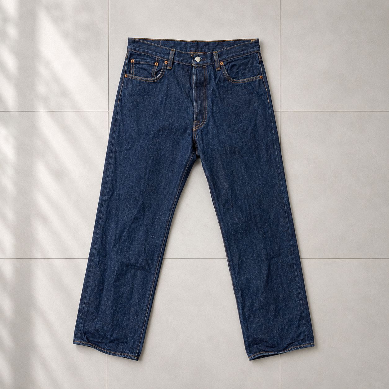 T-1447】Levi's リーバイス 501 ストレートデニム インディゴ 濃紺 W36