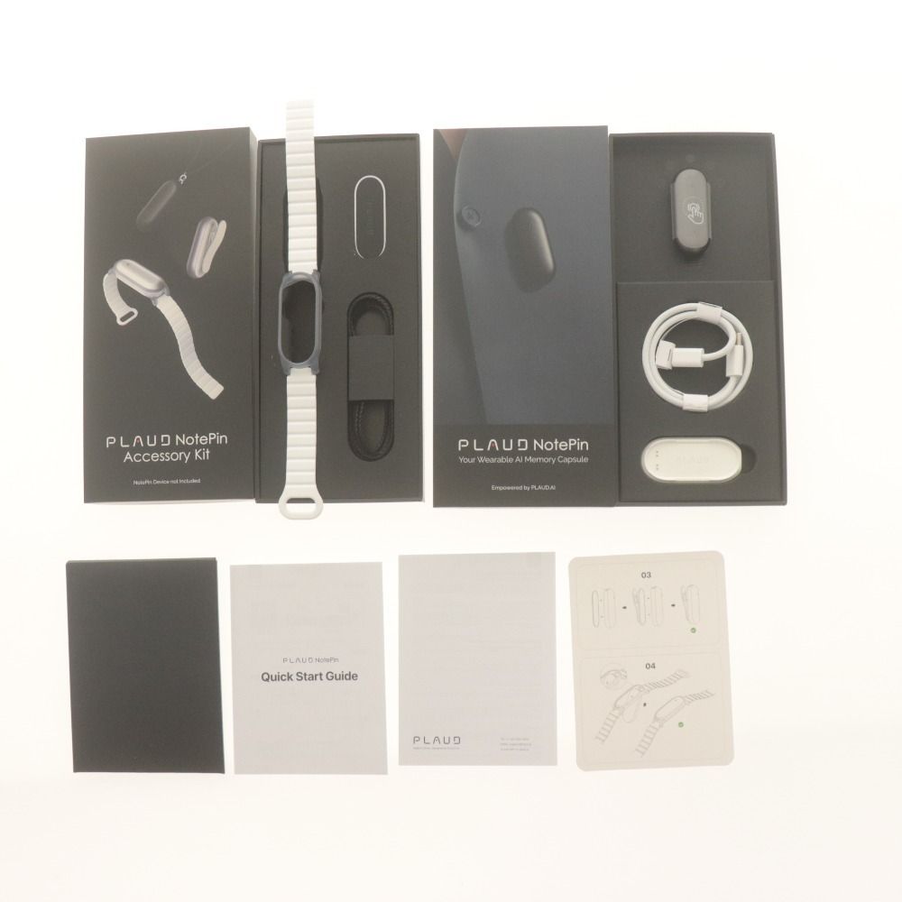 □ PLAUD NotePin Bundle ウェアラブル AI ボイスレコーダー カプセル