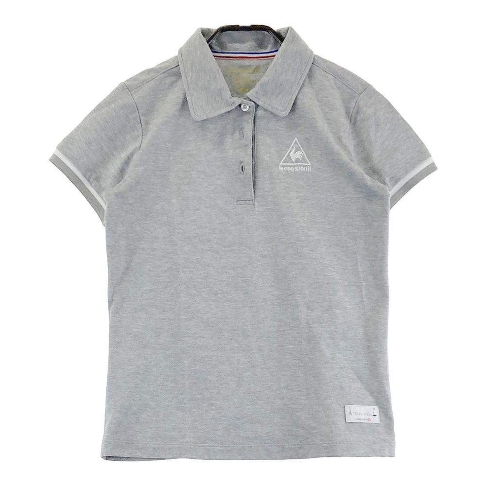 le coq sportif ポロシャツ グレー M サイズ：M LE COQ GOLF ルコックゴルフ 半袖ポロシャツ グレー系