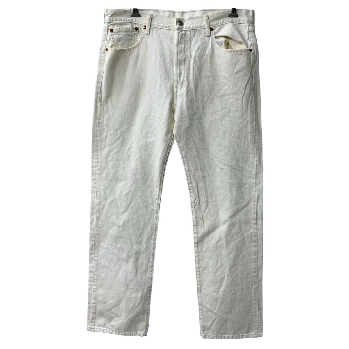 メキシコ製 Levi's 501 デニムパンツ W36 アイボリー リーバイス ボタンフライ アメカジ デニム ジーンズ 2605-528