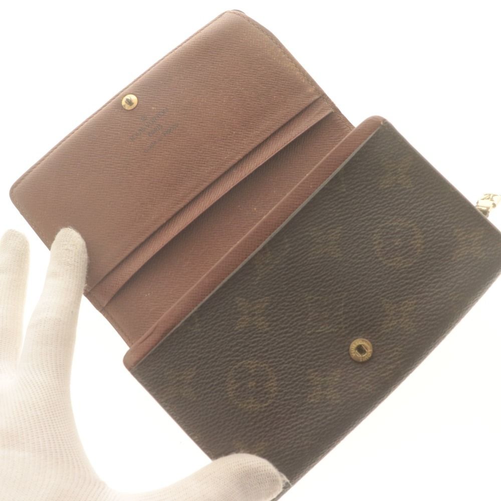 □ LOUIS VUITTON ルイヴィトン 二つ折り財布 ウォレット ポルトモネ