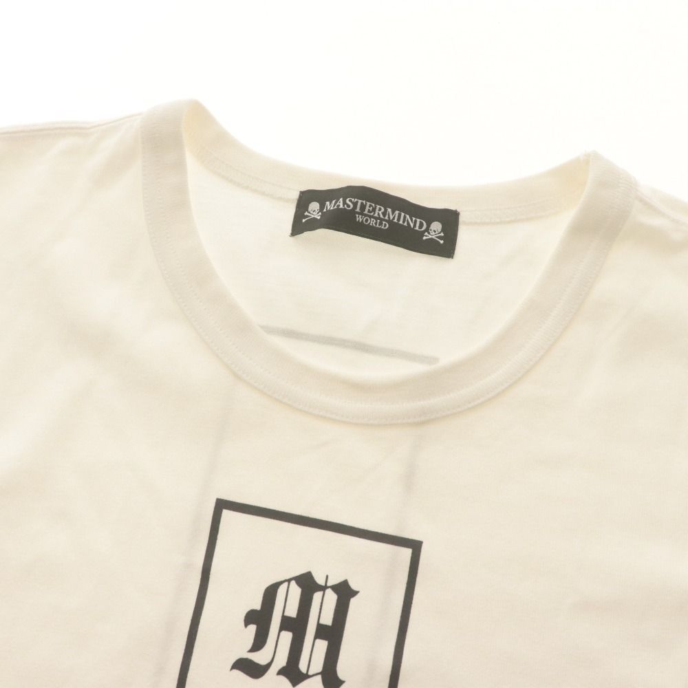 最高級 マスターマインド MW SQUARE LOGO スカルロゴTシャツ M □ マスターマインドワールド MASTERMIND WORLD Tシャツ 半袖 トップス