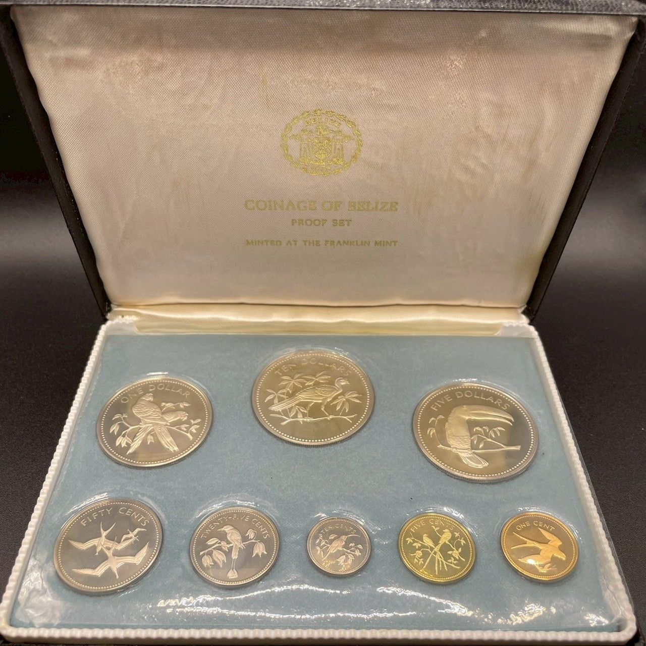 ベリーズプルーフ　銀貨幣セット