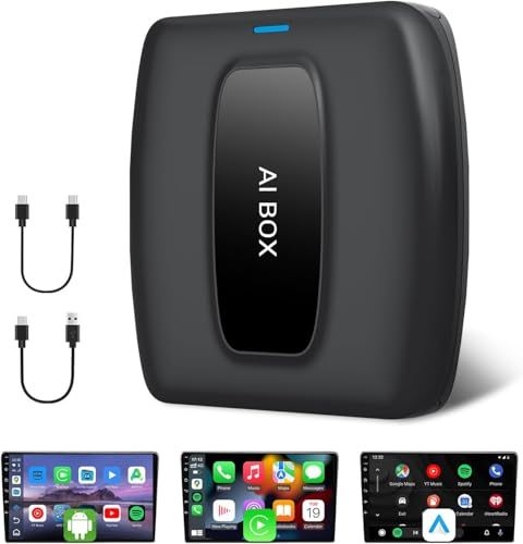 CarPlay Ai Box Aiボックス【Android 12・ワイヤレスApple CarPlay・ワイヤレスAndroid Auto 3 in 1システム】 Youtube/Netflixなど動画視聴可能 nano SIMカードスロット 56f65ccc