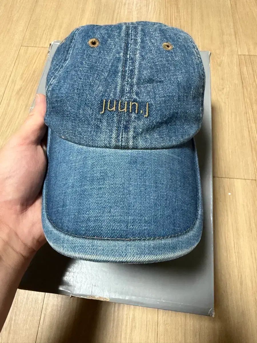 Juun.J 26ss デニム ベースボールキャップ - ブルー