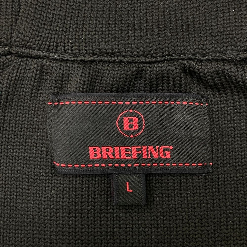 サイズ：L BRIEFING GOLF ブリーフィング フード付 ニット ジップ