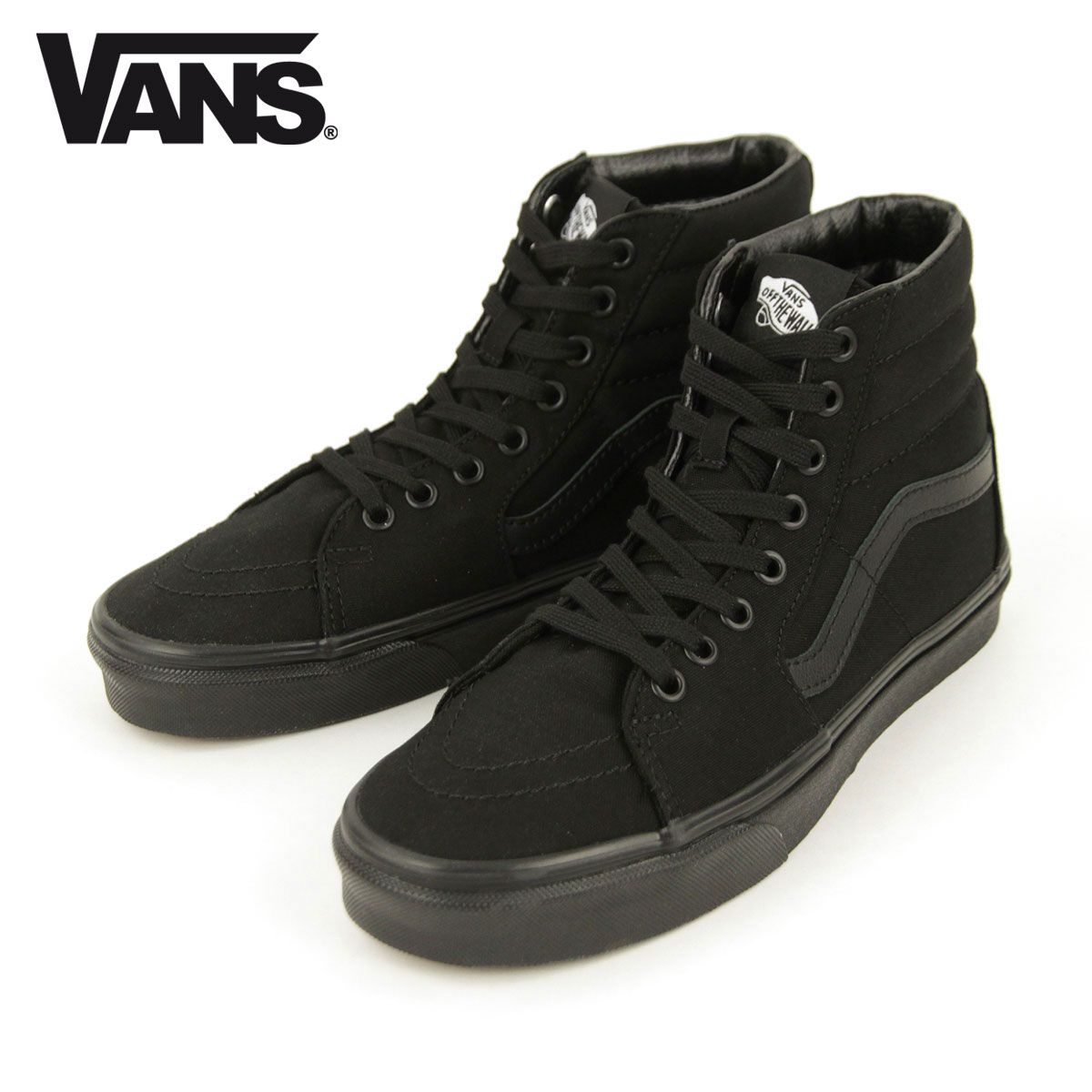 【23.0cm～25.5cm】バンズ スニーカー メンズ 正規販売店 VANS スニーカー スケートハイ VANS SK8-HI BLACK/BLACK/BLACK VN000TS9BJ4