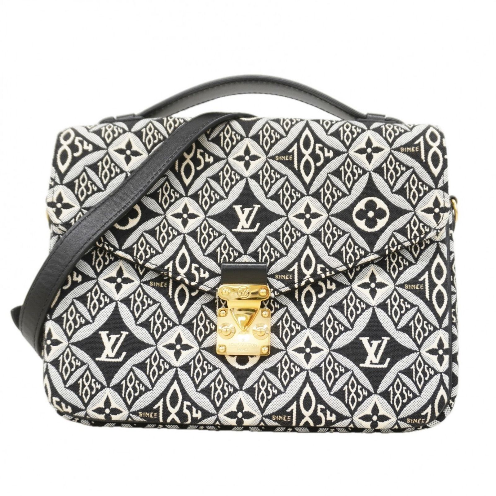 ルイ・ヴィトン(Louis Vuitton) ルイ・ヴィトン ハンドバッグ モノグラム・ジャガード SINCE 1854 ポシェットメティスMM M57272 ブラック 2wayバッグレディース