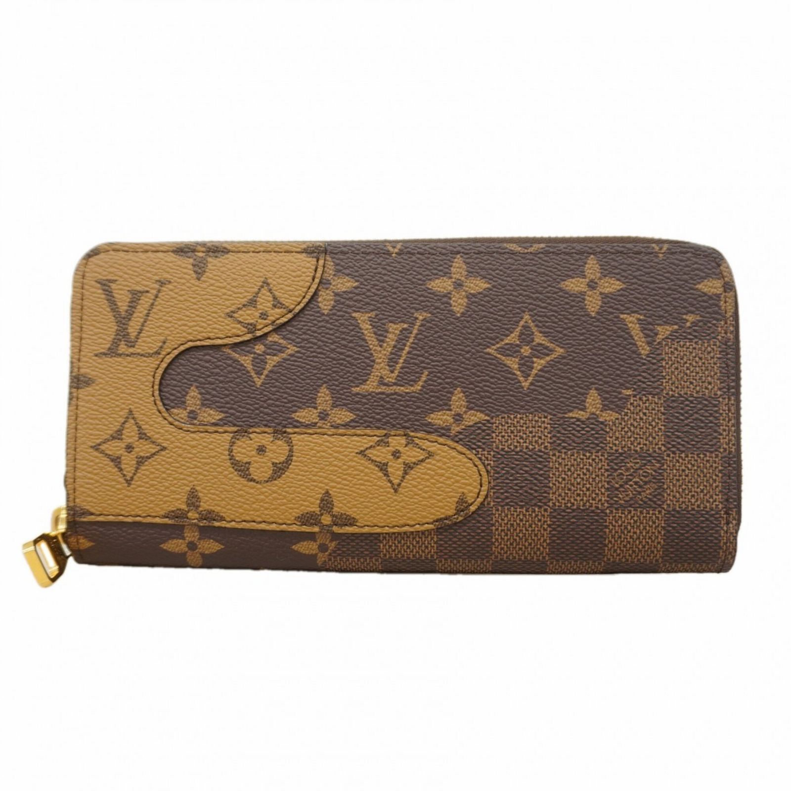 ルイ・ヴィトン(Louis Vuitton) ルイ・ヴィトン 長財布 モノグラム・ランドスケープ ジッピーウォレットホリゾンタル M26021 ブラウン NIGOコラボメンズ レディース