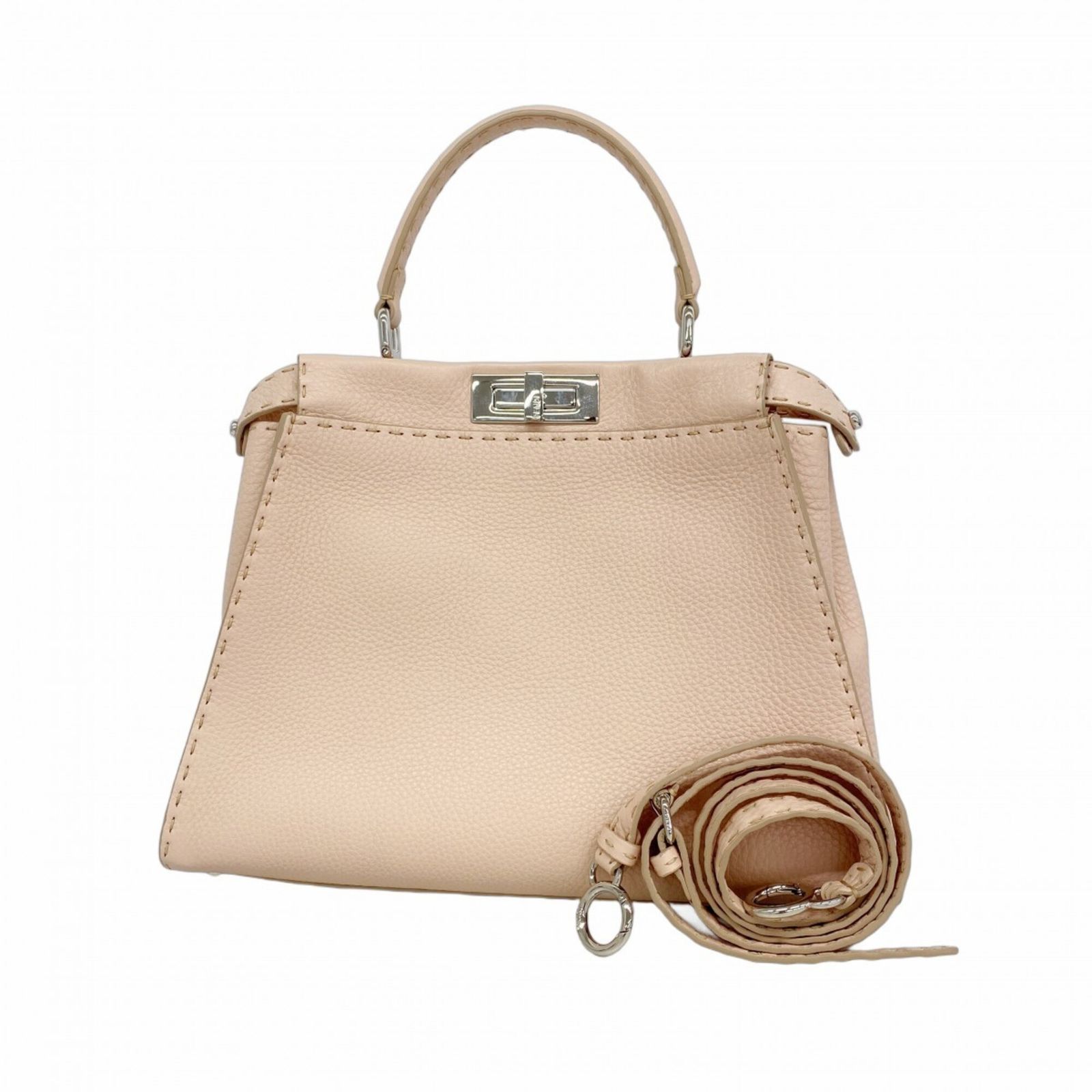 フェンディ(Fendi) フェンディ ハンドバッグ セレリア ピーカブー レザー ピンク 2wayバッグレディース