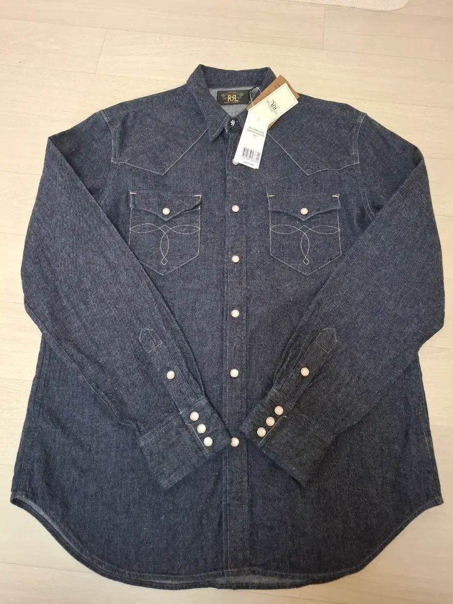 L RRL スリムフィット デニム ウェスタン シャツ