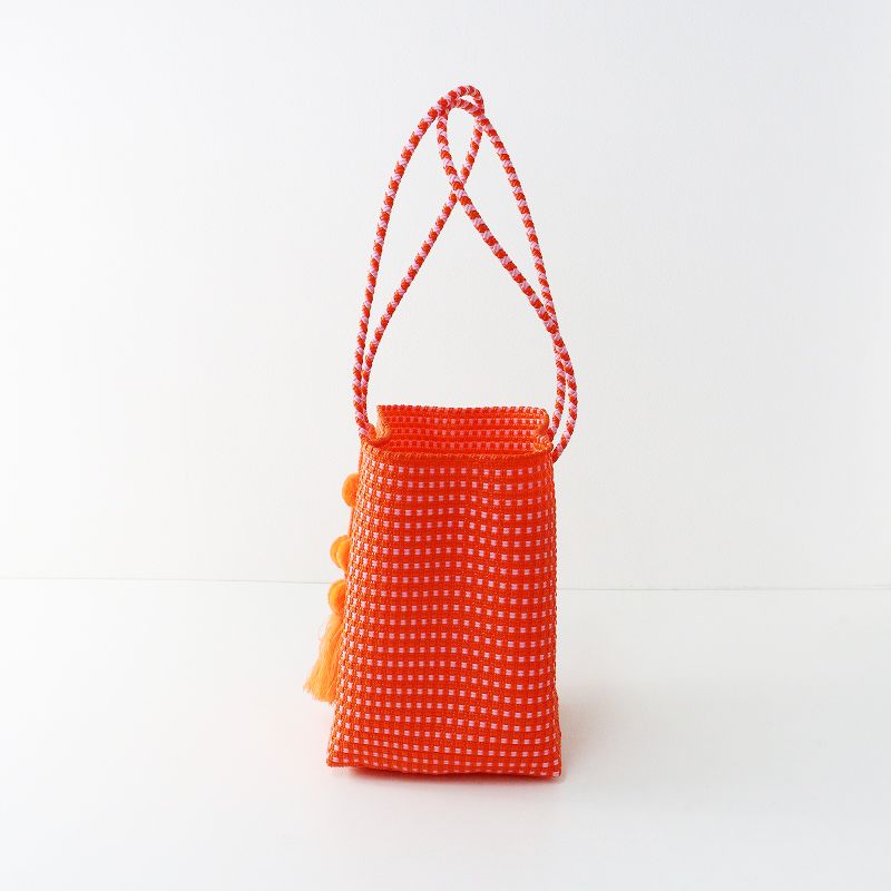 美品 レトラ Letra メルカドバッグ ｜オレンジ ハンドバッグ トート