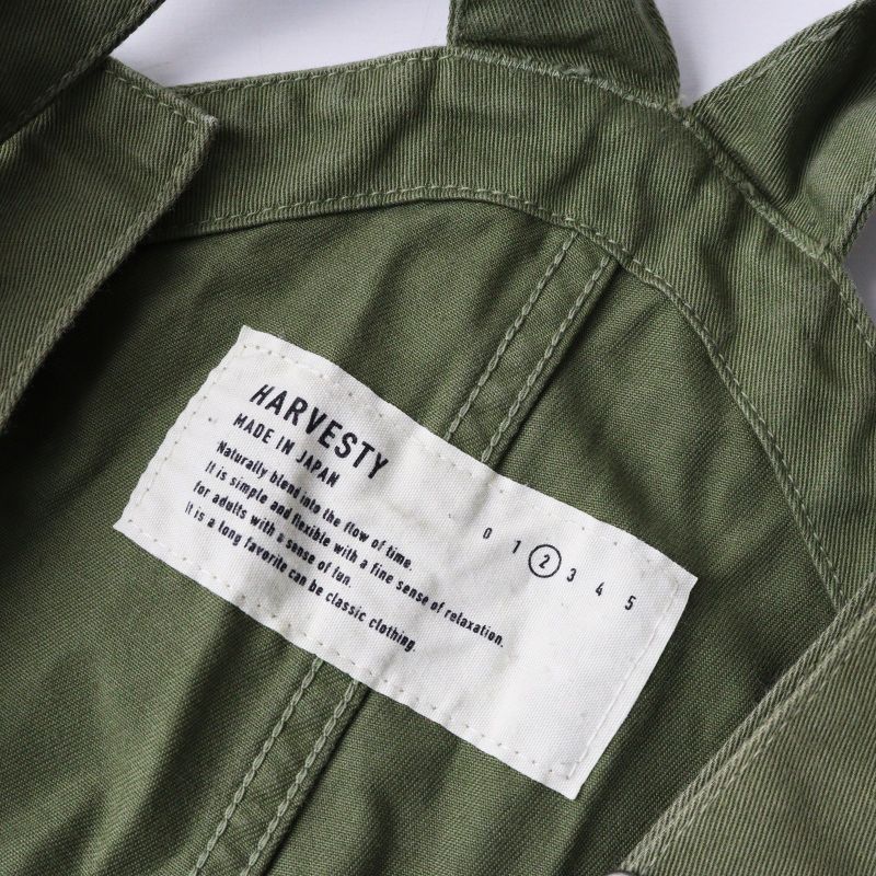 ハーベスティ HARVESTY CHINO CLOTH OVERALLS チノ オーバーオール 2