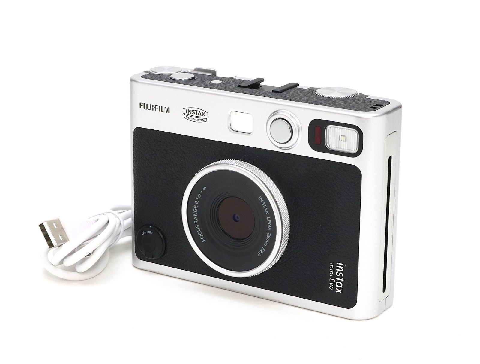 A+ (美品) FUJIFILM 富士フイルム instax mini Evo チェキ ブラック 初期不良返品対応 55-278