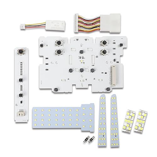 YOURS(ユアーズ) 90系 ヴォクシー ノア 専用 LEDルームランプセット [基盤交換タイプ] [ホワイト] 純正 LED フロント センター ラゲッジ 室内灯 専用設計 光量調整 ルームランプ VOXY NOAH 90 TO(沖縄・離島の方発送不可）)