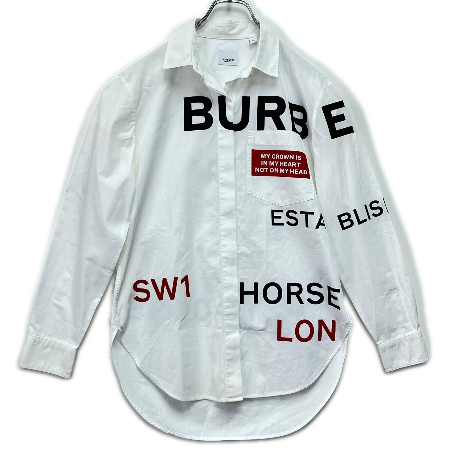 BURBERRY(バーバリー) 長袖Ｔシャツ/綿 ホワイト レディース S【中古】