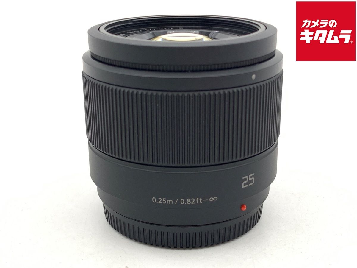 【中古】 【良品】 パナソニック LUMIX G 25mm F1.7 ASPH. [H-H025K] ブラック