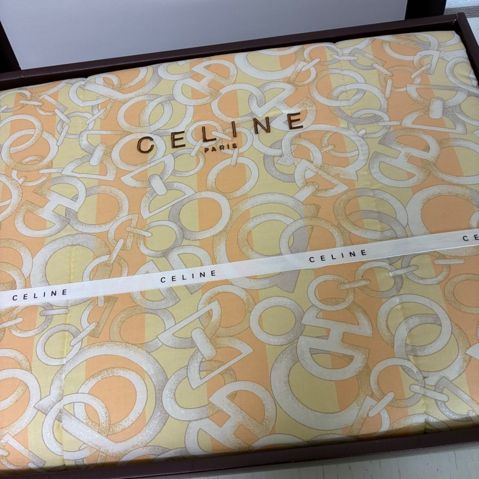 未使用】CELINE セリーヌ 合繊肌掛けふとん シングルサイズ ベージュ