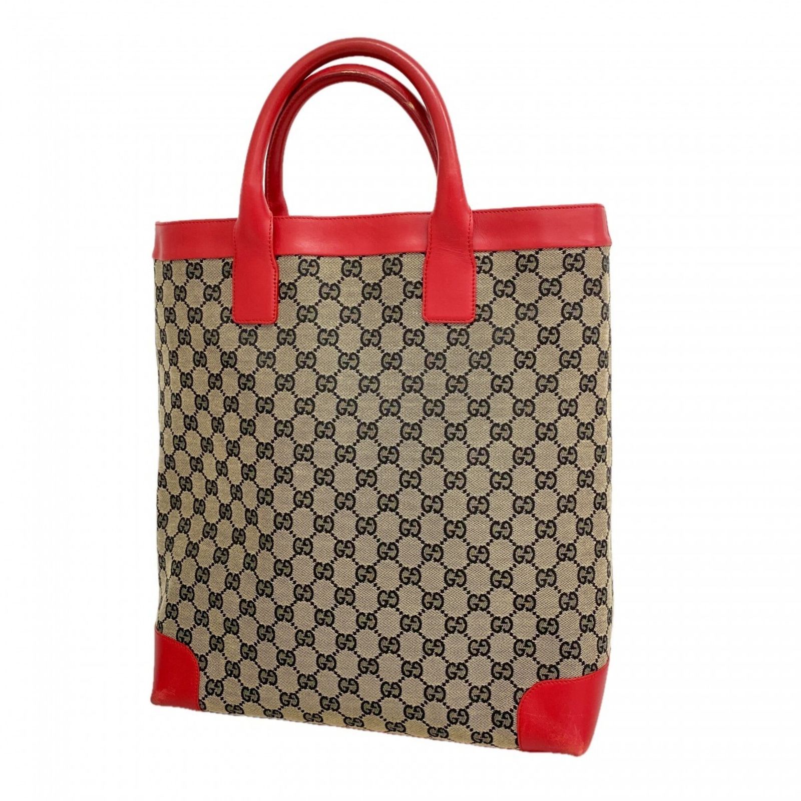 グッチ(Gucci) グッチ トートバッグ GGキャンバス 002 1121 キャンバス ベージュ レッド シャンパンレディース P2912517