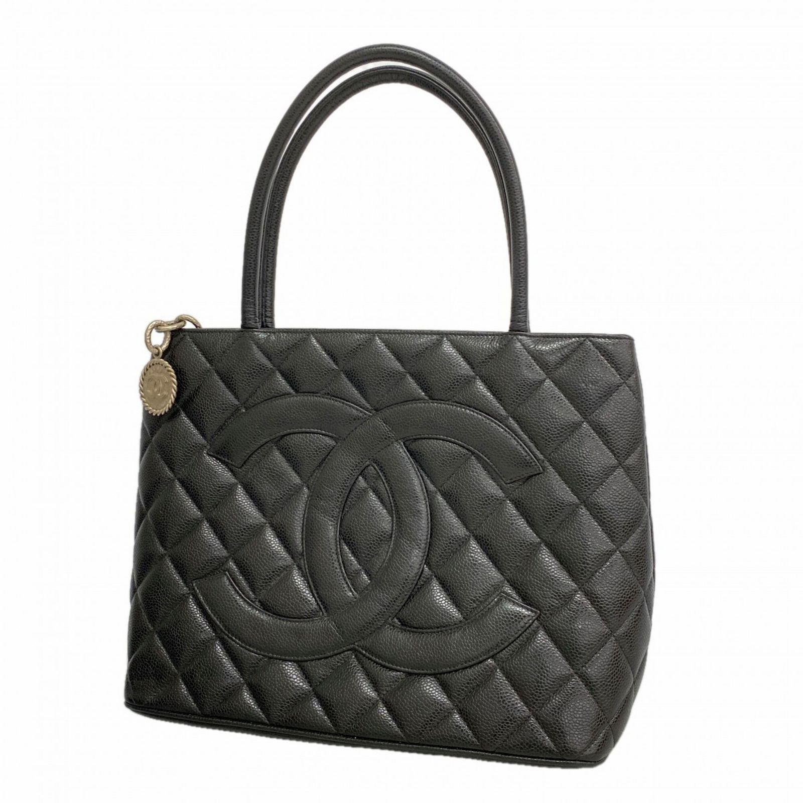 シャネル(Chanel) シャネル トートバッグ 復刻トート キャビアスキン ブラック レディース P2906030