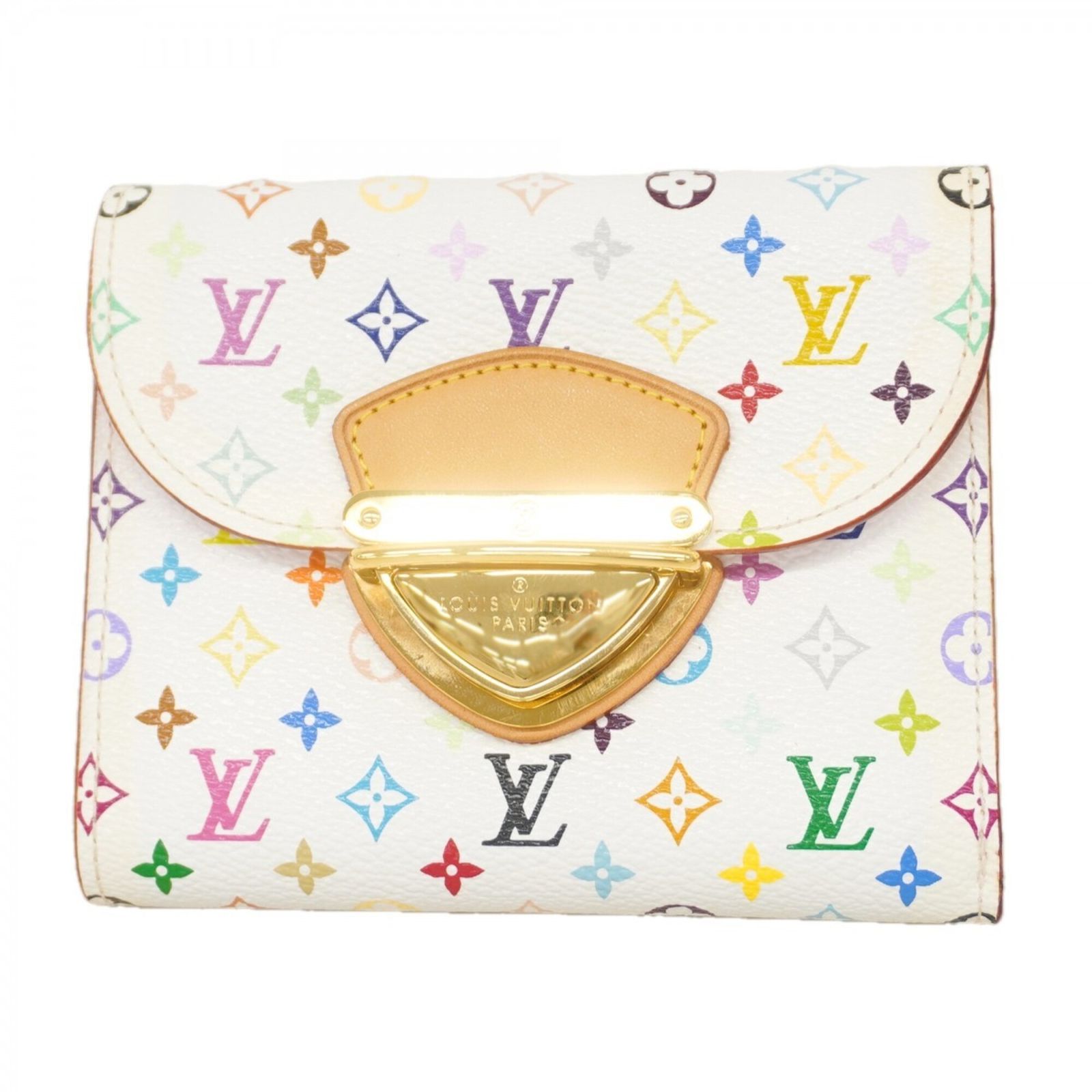ルイ・ヴィトン(Louis Vuitton) ルイ・ヴィトン 三つ折り財布 モノグラム・マルチカラー ポルトフォイユコアラ M58081 ブロン リッチレディース OP003762