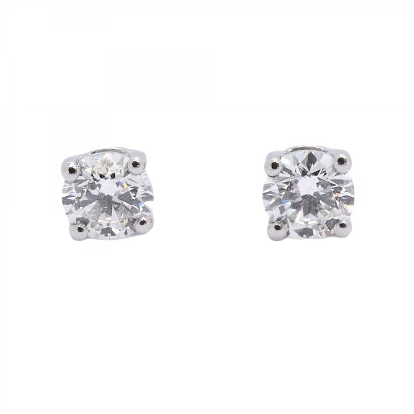 ティファニー(Tiffany) ティファニー ピアス ソリティア 1PD Pt950 プラチナ ダイヤモンドレディース