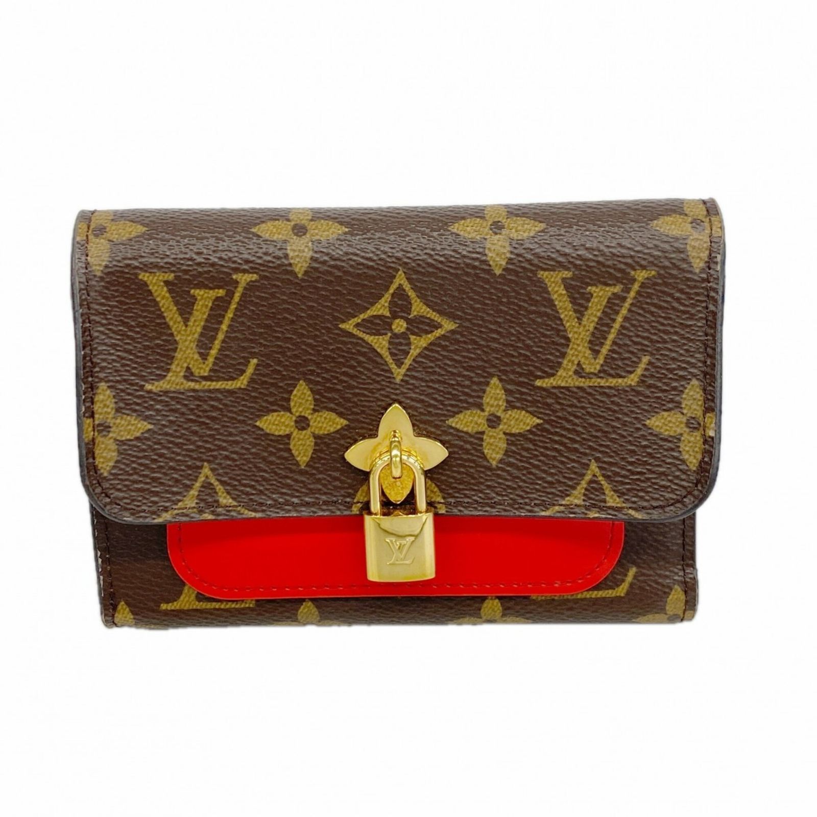 ルイ・ヴィトン(Louis Vuitton) ルイ・ヴィトン 三つ折り財布 モノグラム ポルトフォイユフラワーコンパクト M62567 コクリコレディース P2953702
