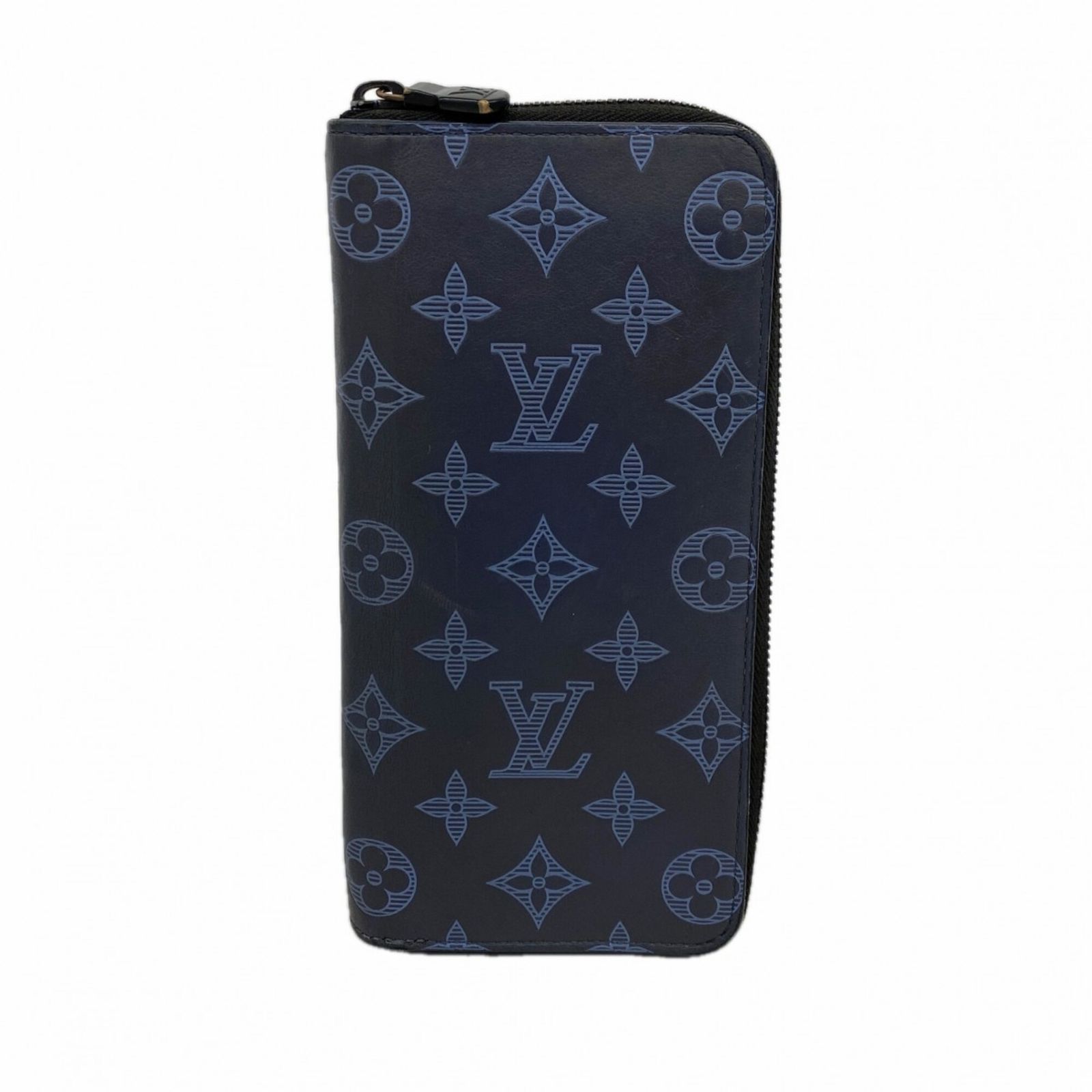 ルイ・ヴィトン(Louis Vuitton) ルイ・ヴィトン 長財布 モノグラム・シャドウ ジッピーウォレットヴェルティカル M80423 ネイビーメンズ P2940408