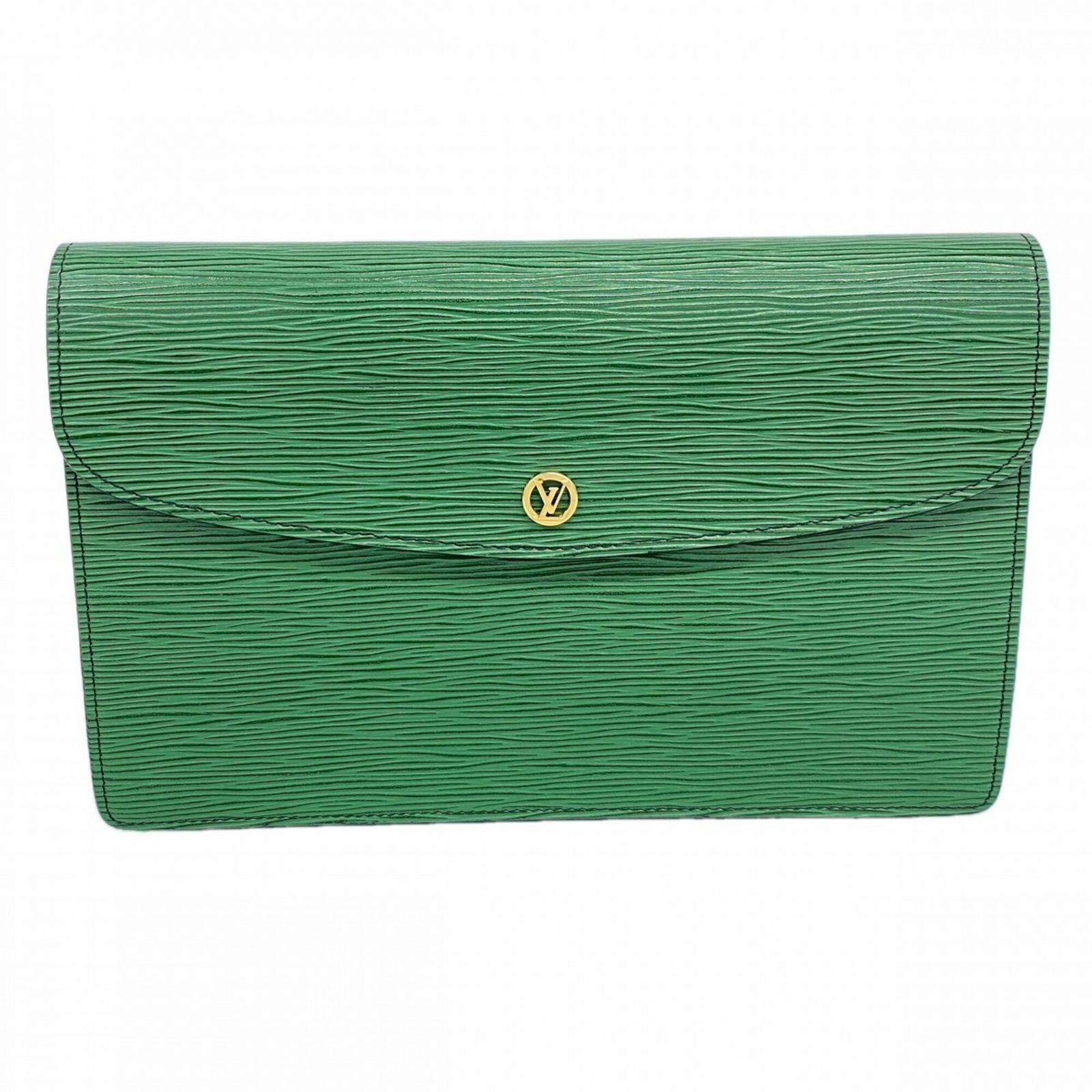 ルイ・ヴィトン(Louis Vuitton) ルイ・ヴィトン クラッチバッグ エピ モンテーニュ27 M52654 ボルネオグリーンメンズ レディース P2930106