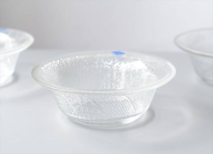 【送料無料】ラベル付! フィンランド製 Nuutajarvi Lastu ガラスボウル φ14cm ヌータヤルヴィ ラッツオ ラスツ 北欧 食器 ヴィンテージ_251020