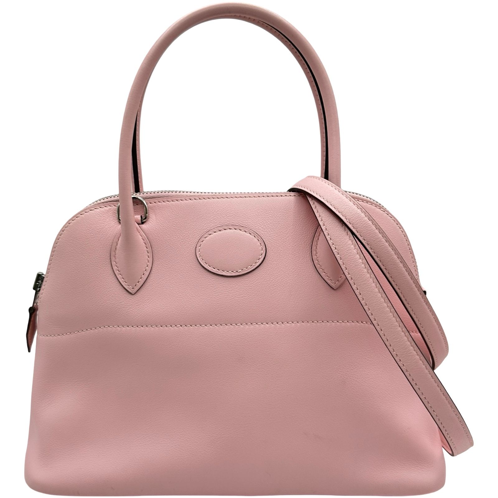 エルメス HERMES ボリード27 X刻 ローズサクラ/シルバー金具 スイフト レディース ショルダーバッグ