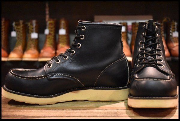 6.5E 良品 犬タグ】レッドウィング 8179 アイリッシュセッター 黒