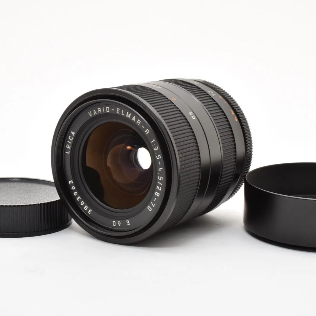 【美品】Leica Vario-Elmar-R 28-70mm F3.5-4.5 E60 ROM ライカRマウント ズームレンズ フード付