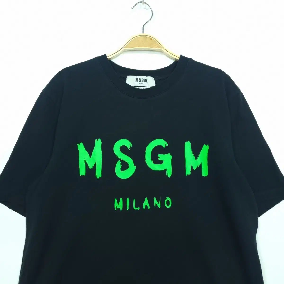 MSGM ビックロゴ 半袖 Tシャツ ブラック