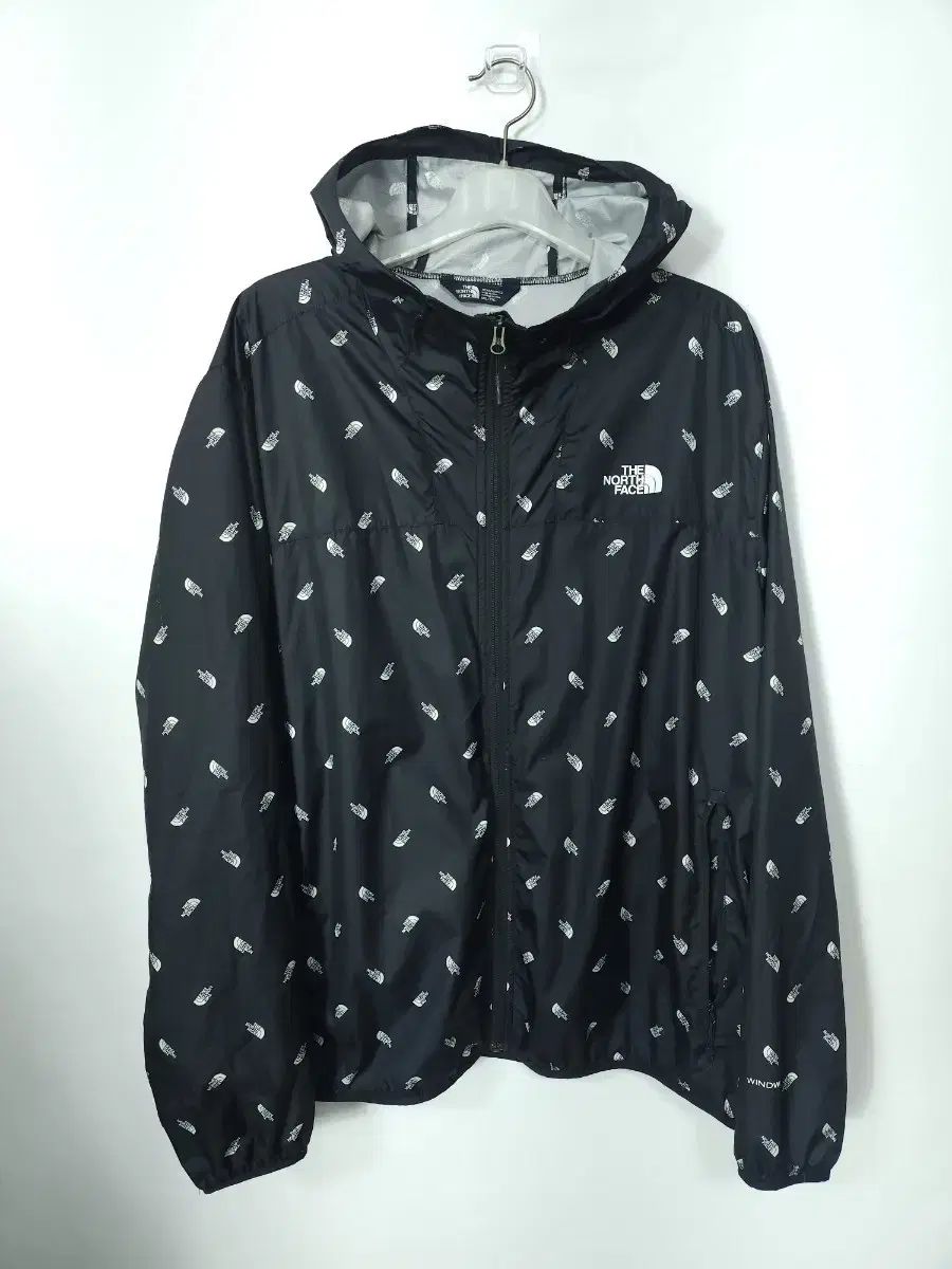 THE NORTH FACE ザノースフェイス オールオーバ ロゴ フード ウィンドブレーカー 110 XXL