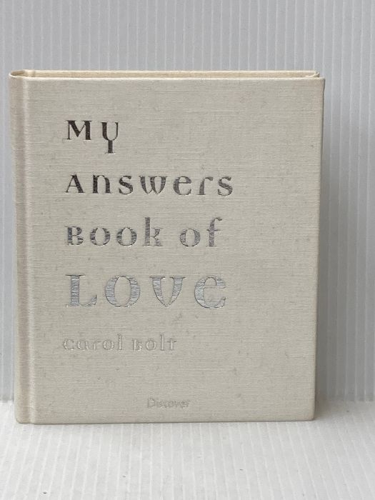 ※カバー無し My answers book of love ディスカヴァー・トゥエンティワン キャロル・ボルト