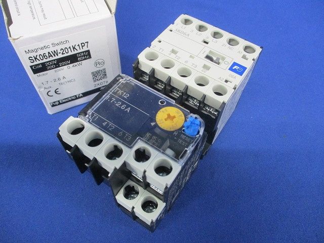 電磁開閉器 200V 1.7-2.6A 1ｂ SK06AW-201K1P7