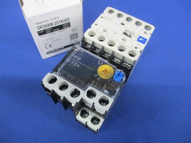 電磁開閉器 200V 5-7.5A 1ｂ SK09AW-201K005