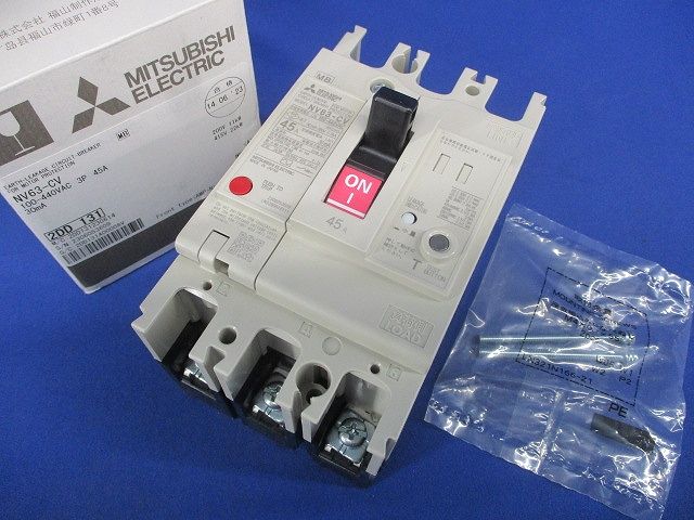 漏電遮断器 3P3E45A 100-440VAC 30mA NV63-CV3P3E45A30mA