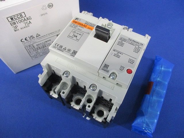 オートブレーカ 3P75A MAXAC400V BW100AAG-3P75A