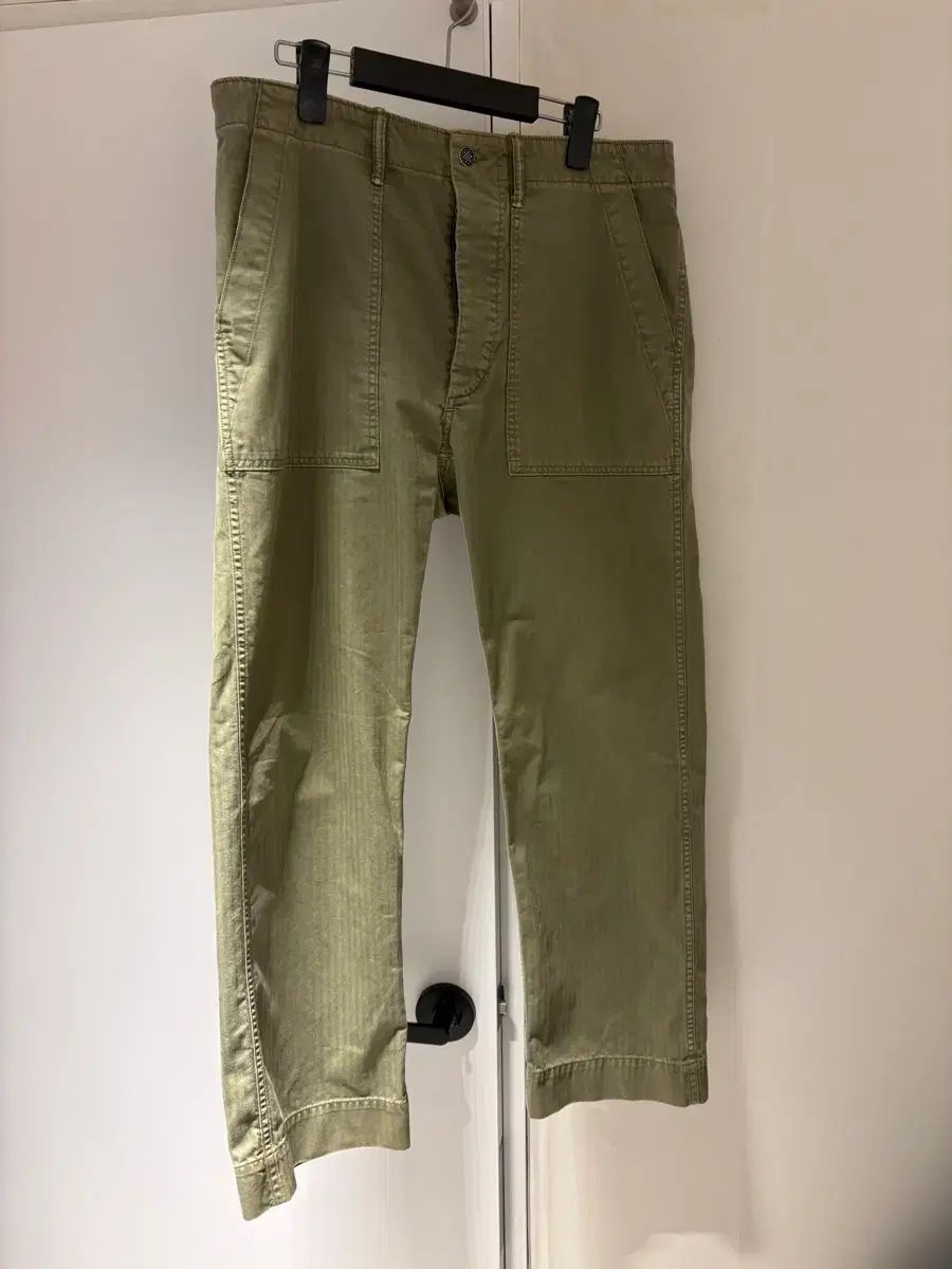 RRL(ダブルアールエル) ヘリンボーン ファティーグ パンツ 32x30
