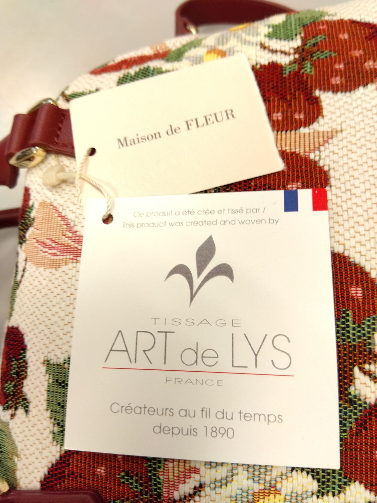 M7 メゾンドフルール Maison de FLEUR いちごゴブラン2Wayボストン