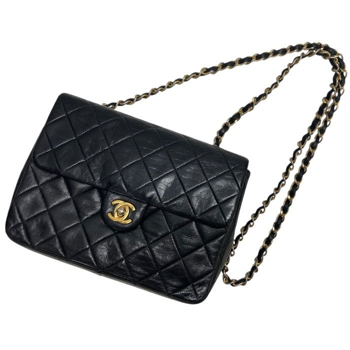 CHANEL/シャネル/ミニマトラッセ20/ブラック黒/レザー/チェーンバッグ